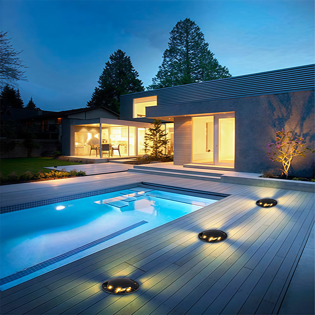 Outdoor Well Lights Side-Lit Minimalist Style