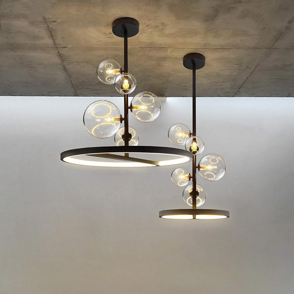 Circles Glass Balls LED Modern Pendant Lighting Ceiling Lights