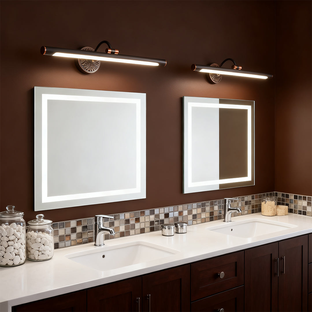 LED Vanity Bathroom Lights American Retro Mirror Cabinet Light