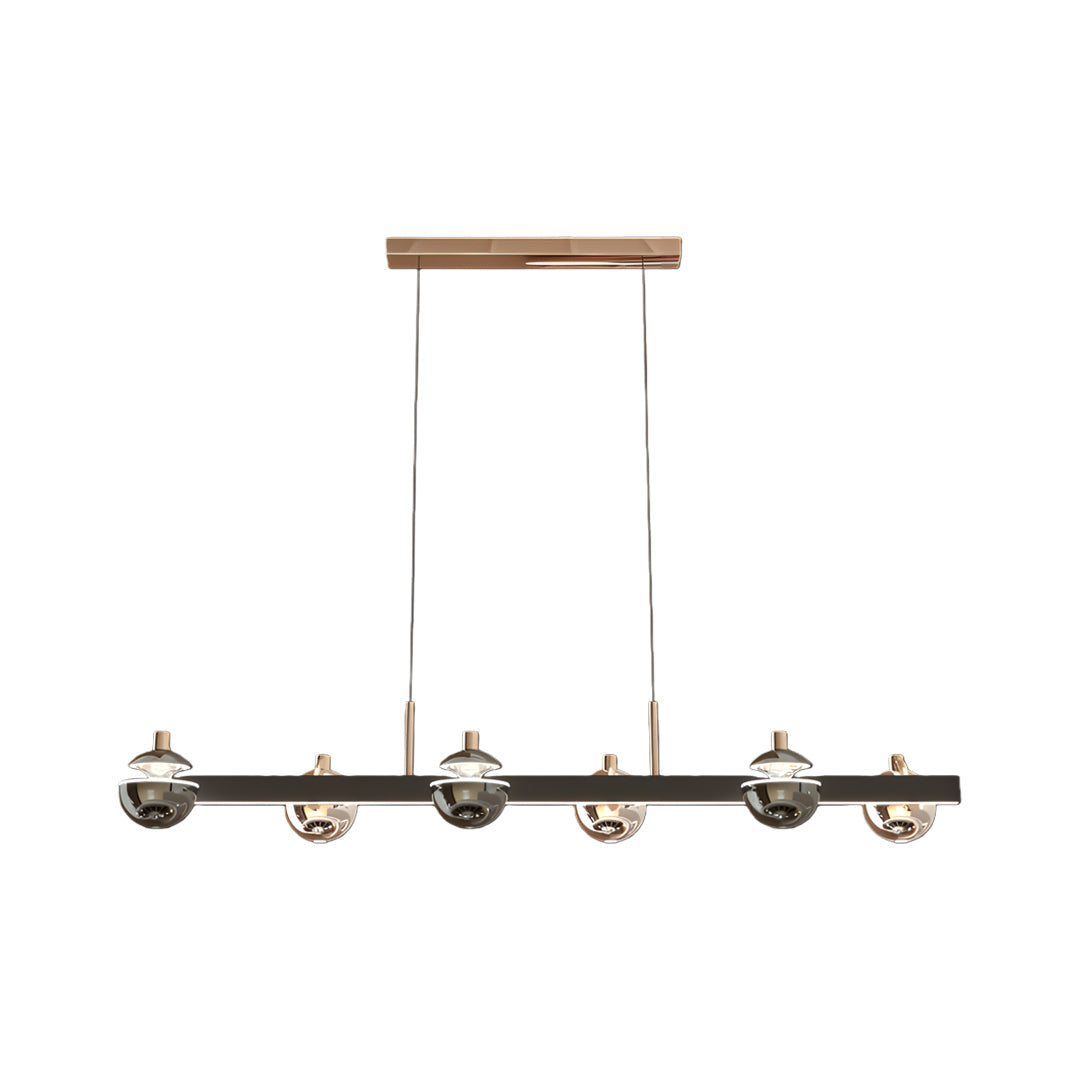 Black and Gold Modern Chandelier Acrylic LED Ceiling Light