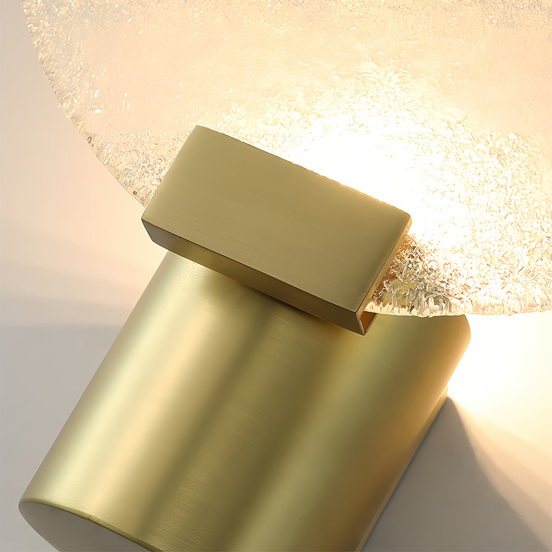 Round Wall Light Lightweight Luxury Glass Wall Lamp