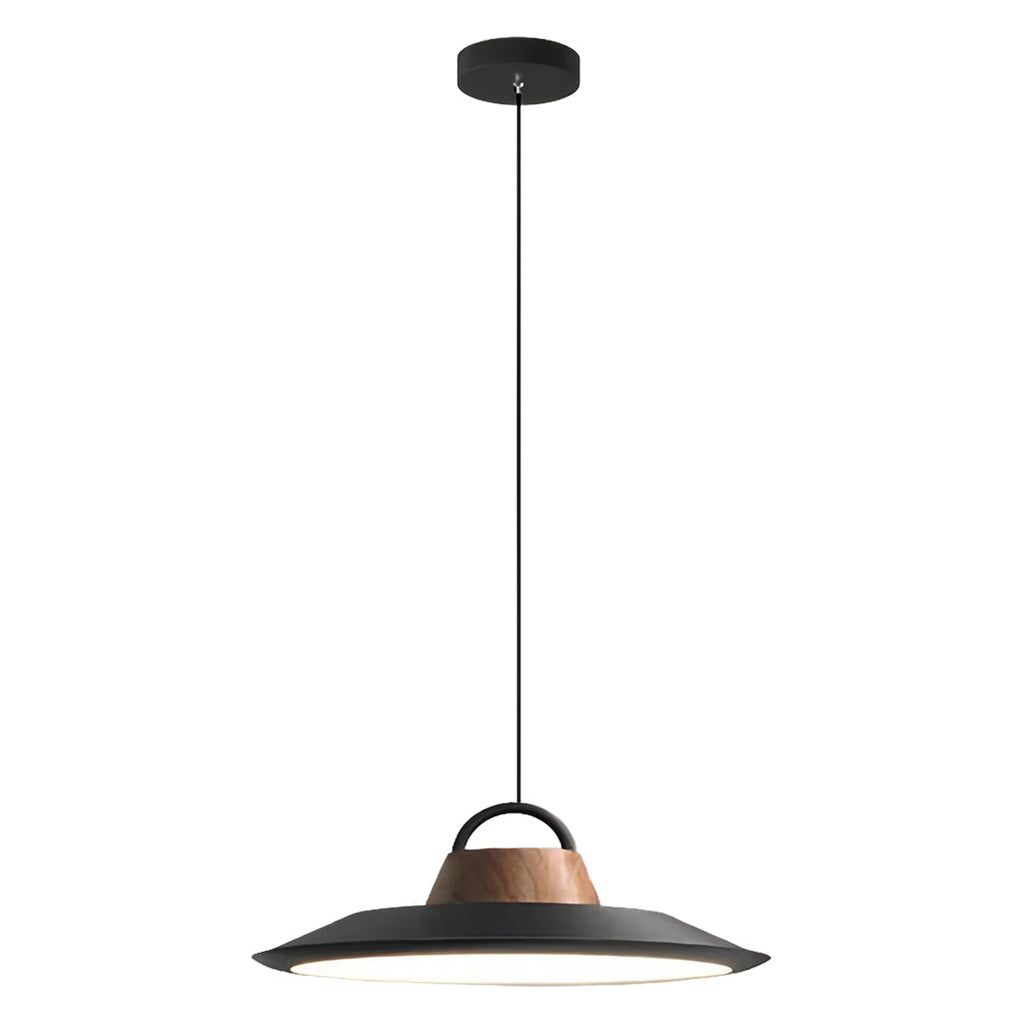Single Pendant Lights for Kitchen Saucer Shaped Minimalist Light