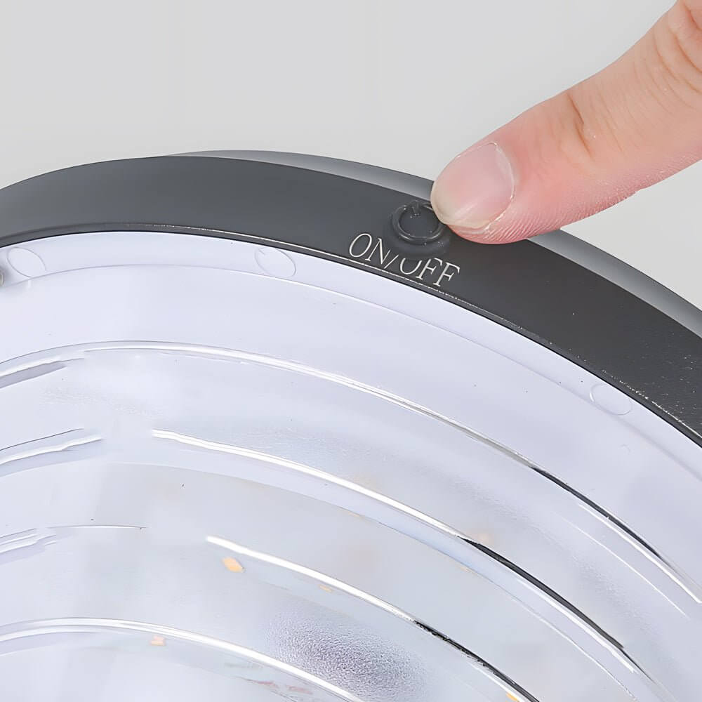 Modern Black LED Solar Pathway Lights 27.6-Inch High with Clear Frosted Lampshade