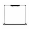 Black Linear Suspension Light Minimalist Island Ceiling Light