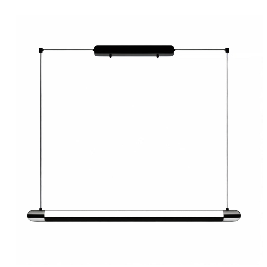 Black Linear Suspension Light Minimalist Island Ceiling Light