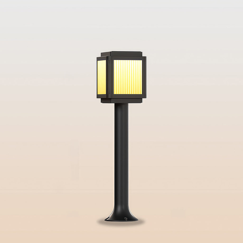 Contemporary Solar Path Lights Post Top Garden Stake Light