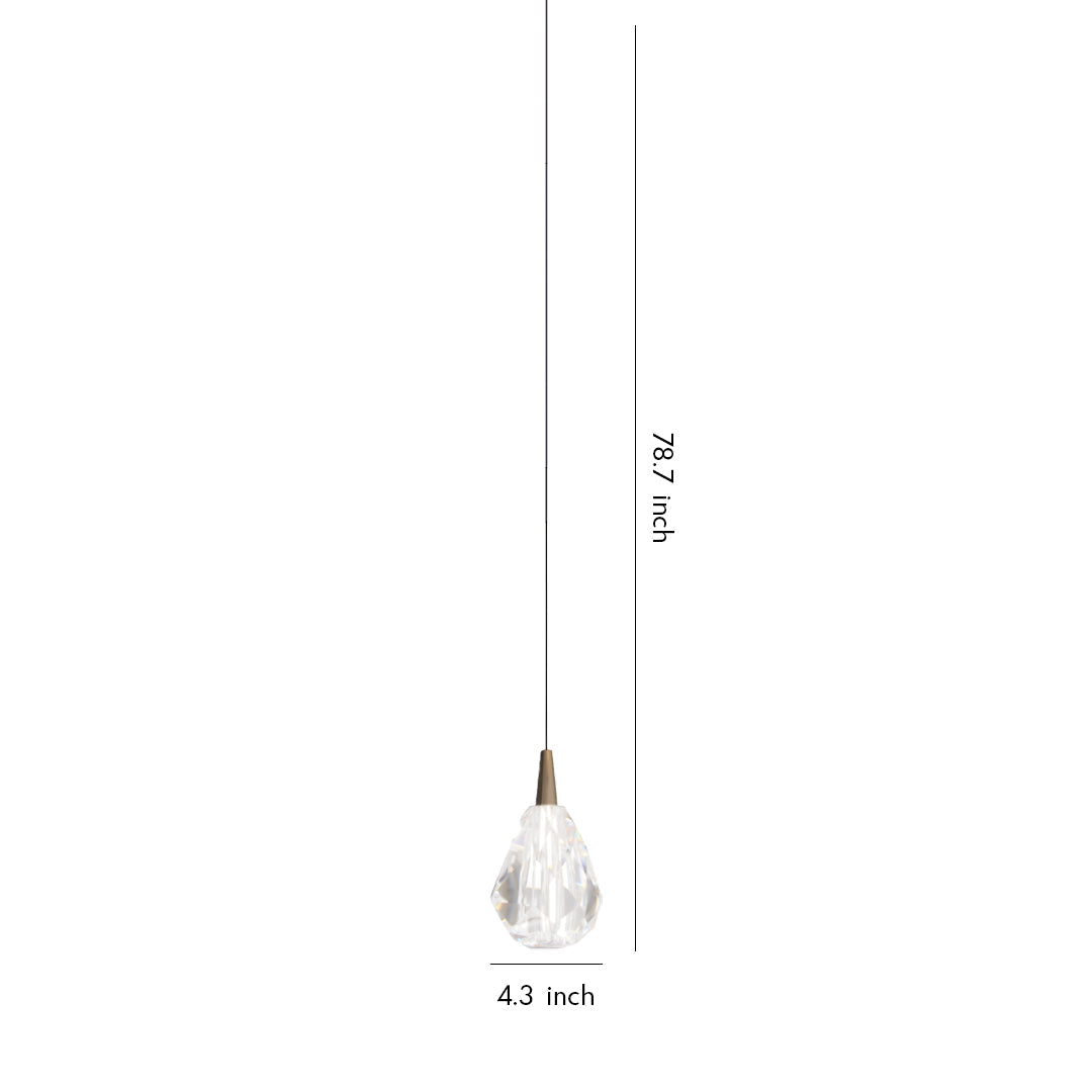 Modern Crystal Pendant Lighting Minimalist Luxury Ceiling Light