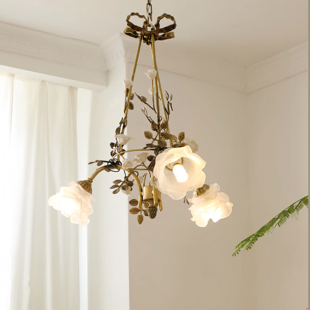 Modern Flower Chandelier Romantic Luxury Ceiling Light
