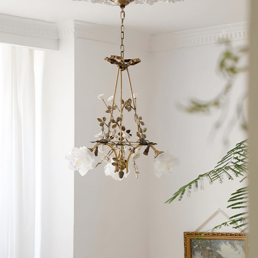 Modern Flower Chandelier Romantic Luxury Ceiling Light