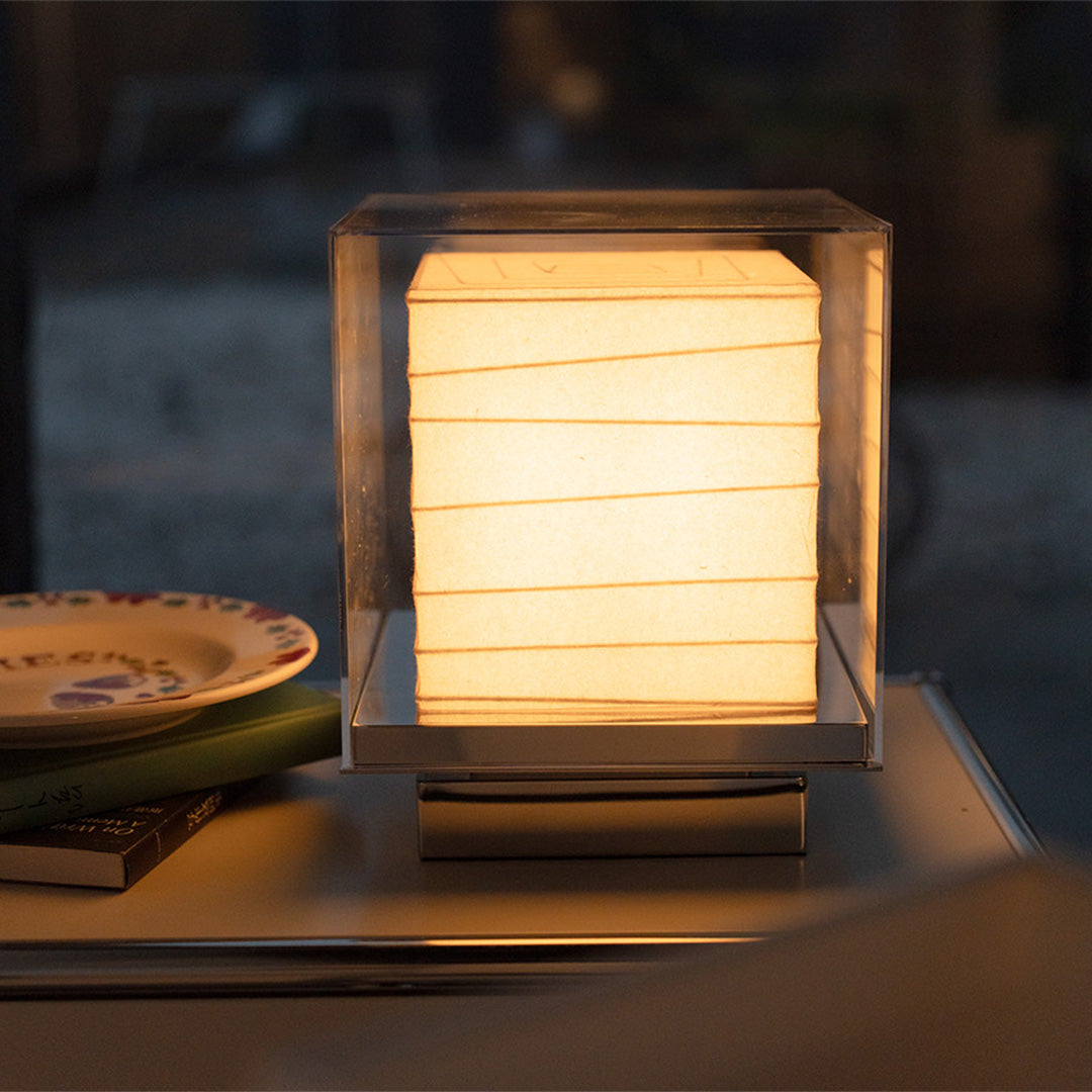 Japanese Paper Table Lamp Retro Wabi-Sabi Style Ambient Lamp