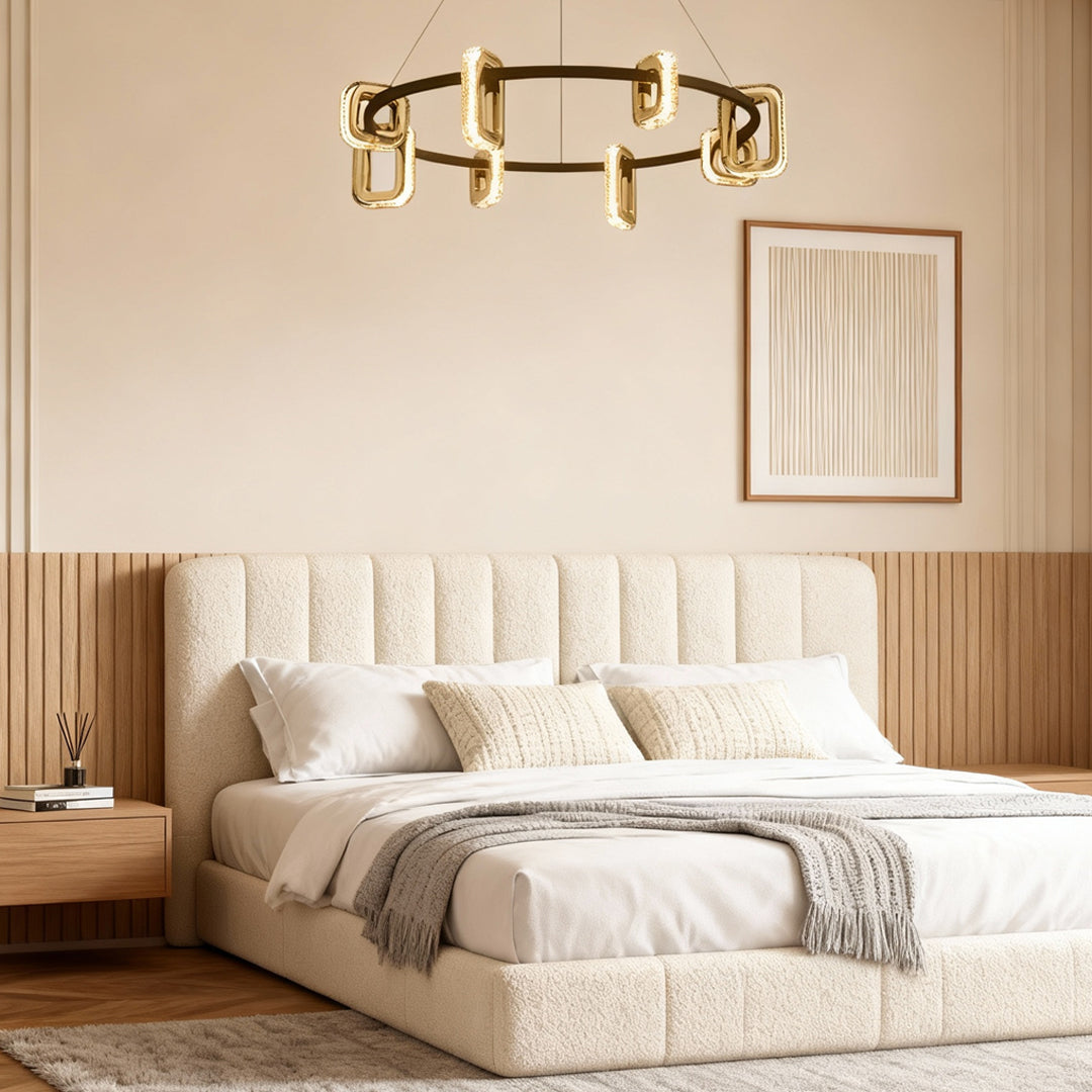 Modern Gold Chandeliers Personalized Acrylic Ceiling Light
