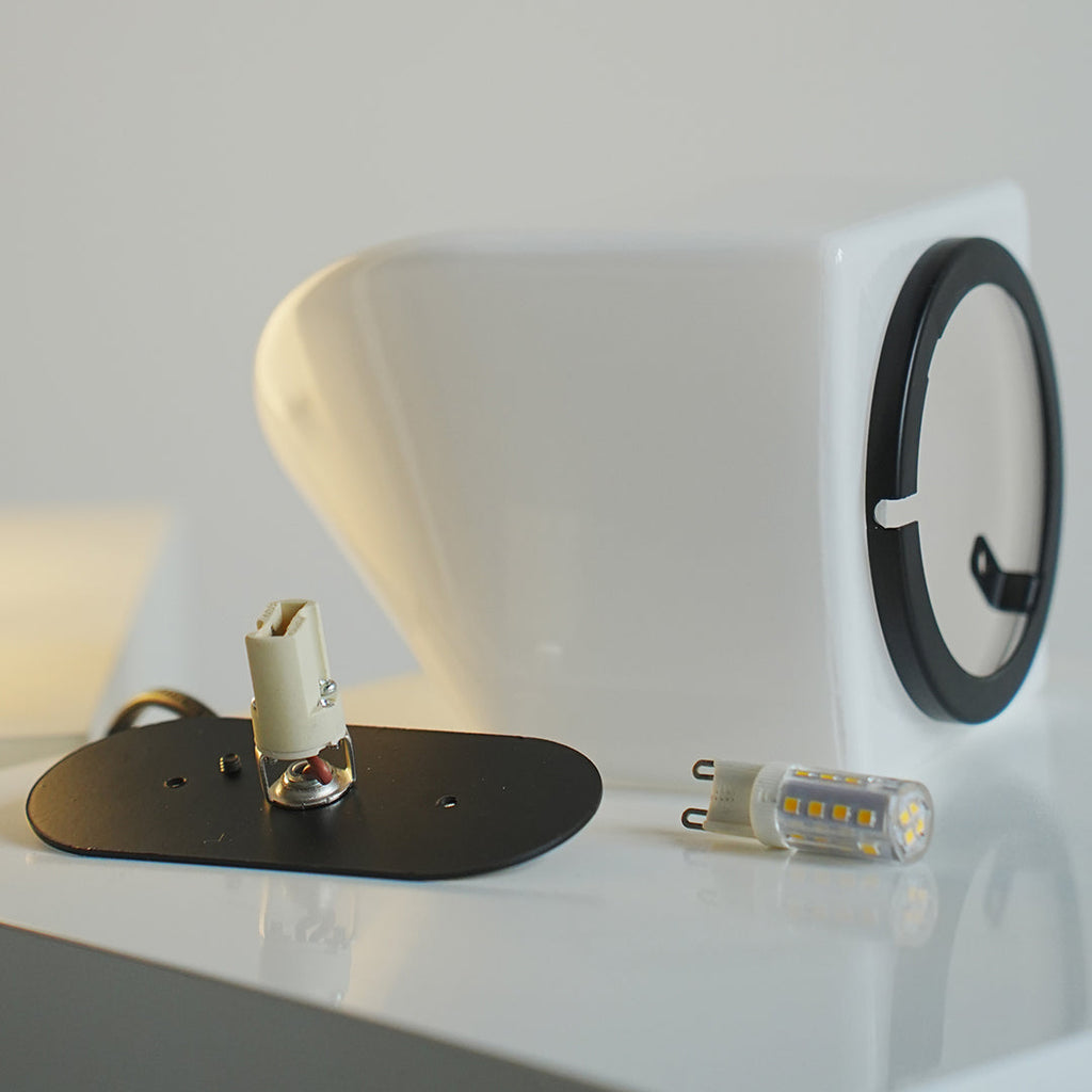 Modern White Table Lamp Creative Ambient Night Light