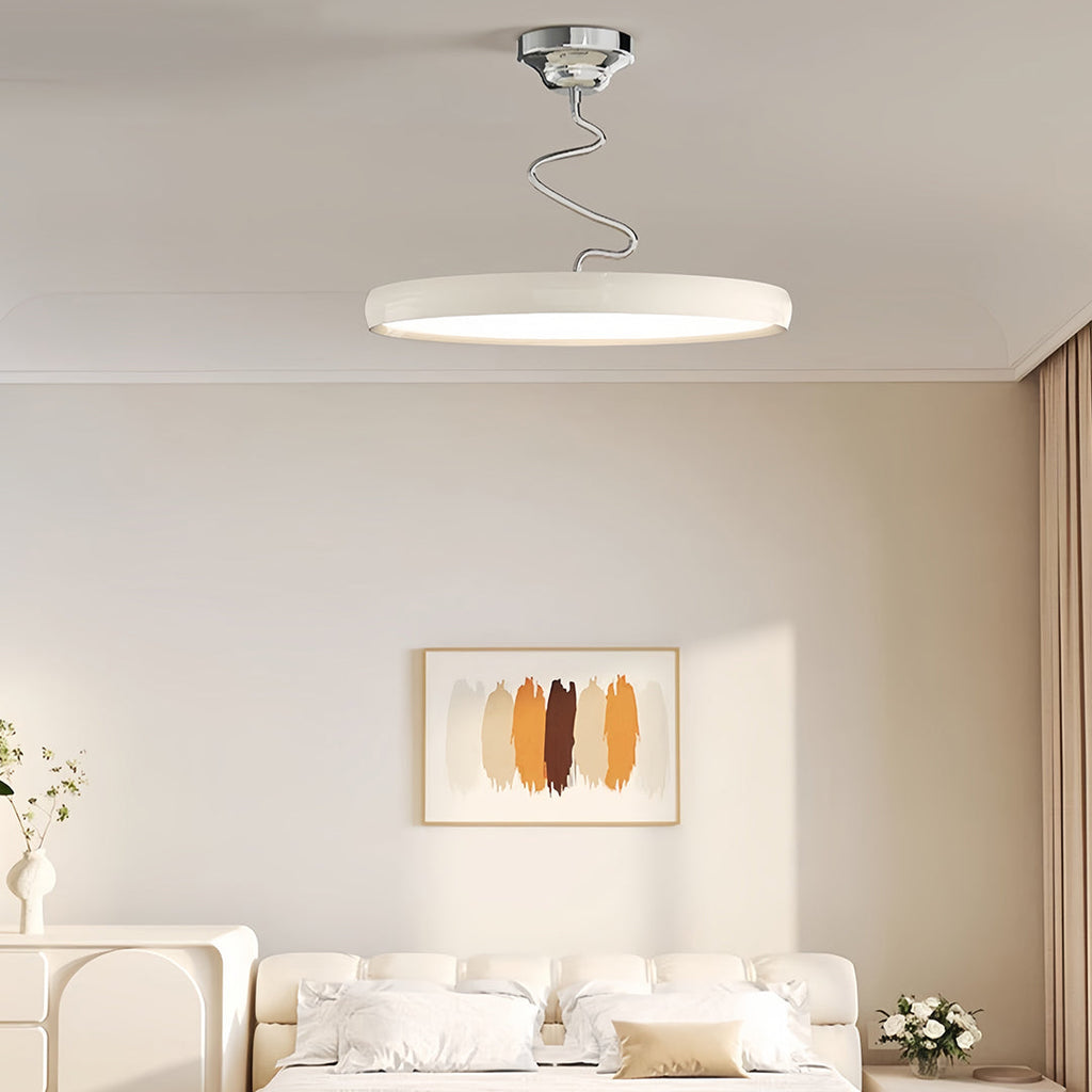 Modern Semi Flush Mount Ceiling Light Twisted Full-Spectrum Light
