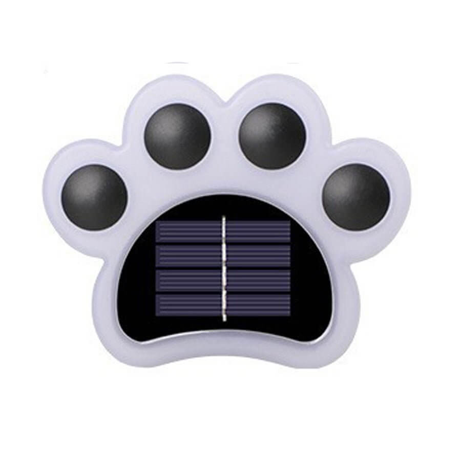 Modern Solar-Powered LED Animal Paw Lights Step Stairs Lighting