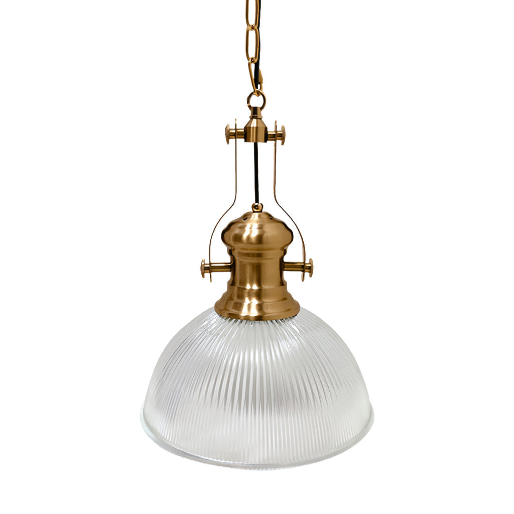 Textured Glass Pendant Light Retro Industrial Glass Ceiling Light