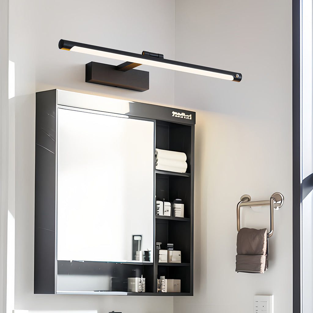 Modern Bathroom Vanity Light Minimalist White Acrylic Linear Light