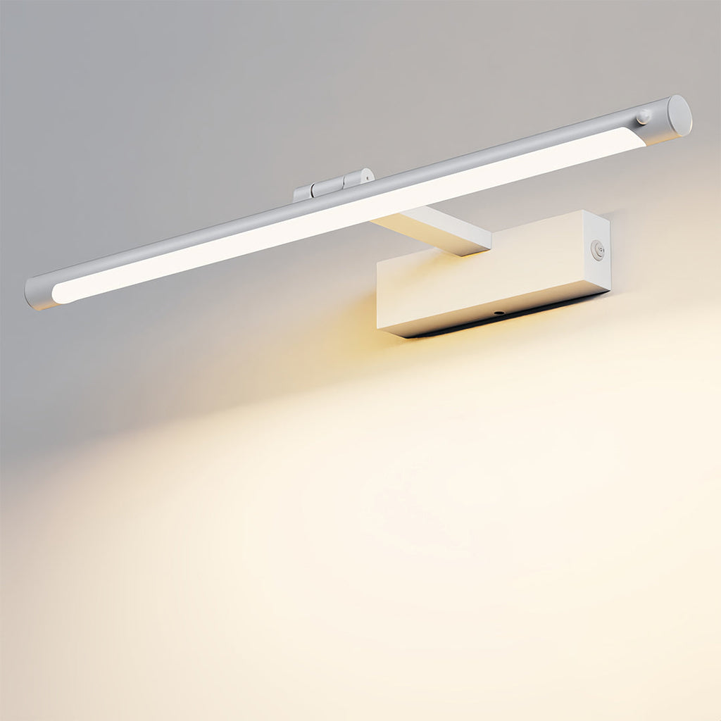 Modern Bathroom Vanity Light Minimalist White Acrylic Linear Light