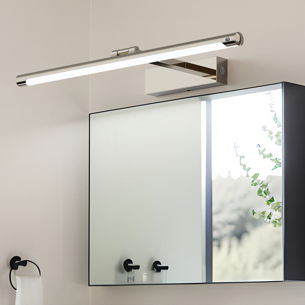 Modern Bathroom Vanity Light Minimalist White Acrylic Linear Light