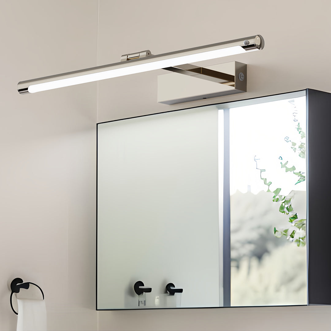 Modern Bathroom Vanity Light Minimalist White Acrylic Linear Light