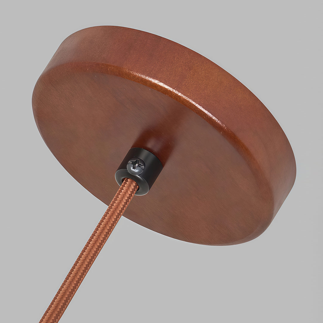 Wood Pendant Lighting Wabi-Sabi Retro Cement Ceiling Light