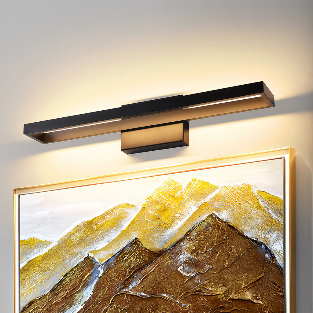 Black Vanity Bathroom Light Dimmable LED Modern Picture Wall Light