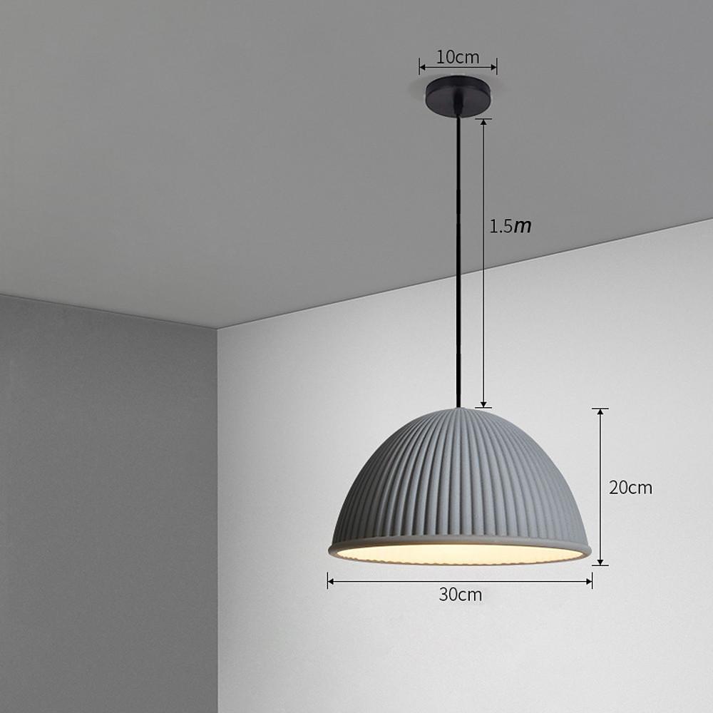 Artistic Dome Modern Pendant Lighting Metal Resin Ceiling Room