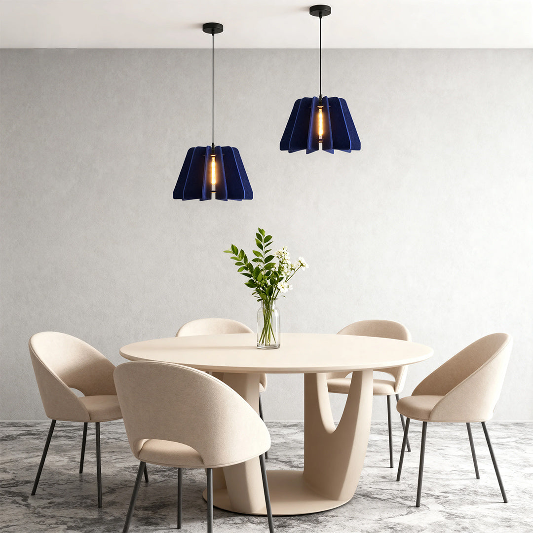 1 Light Single Pendant with Environmental Felt Cloth Ceiling Lights