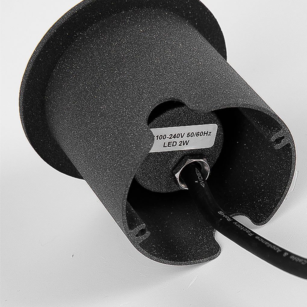 Sleek LED Cap Light for Garden Stairs, Deck & Pathways