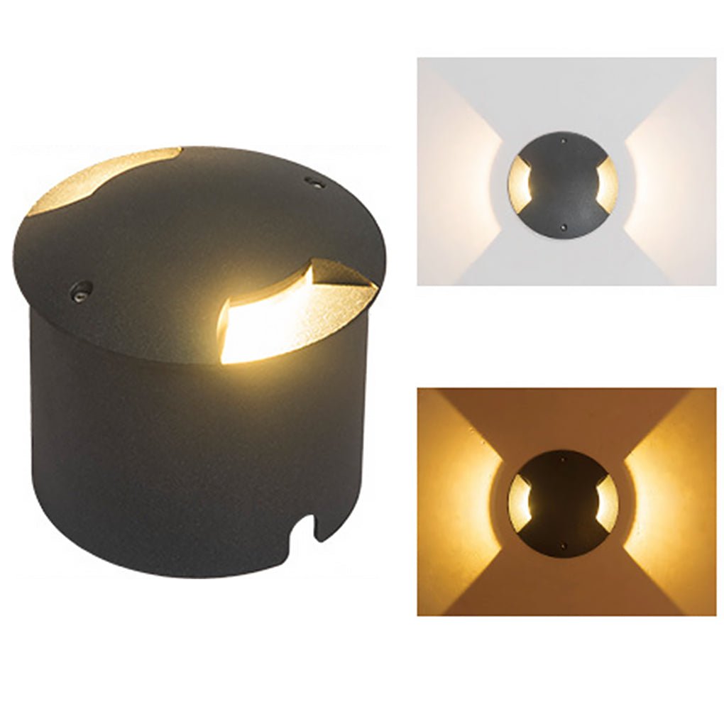 Sleek LED Cap Light for Garden Stairs, Deck & Pathways