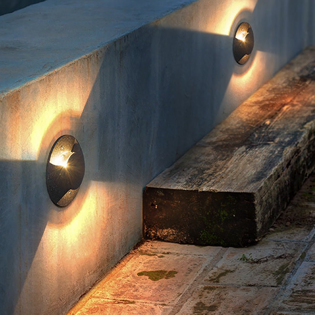 Sleek LED Cap Light for Garden Stairs, Deck & Pathways