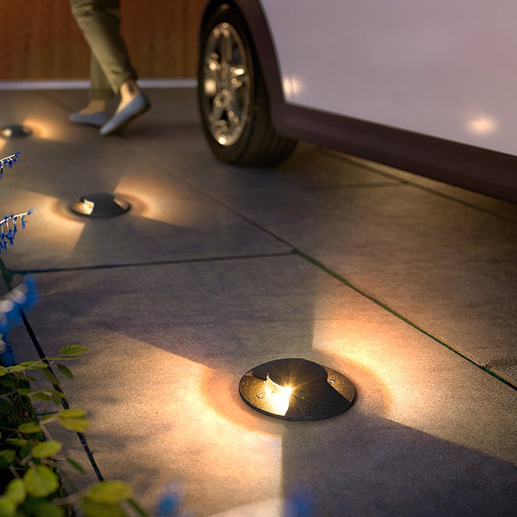 Sleek LED Cap Light for Garden Stairs, Deck & Pathways