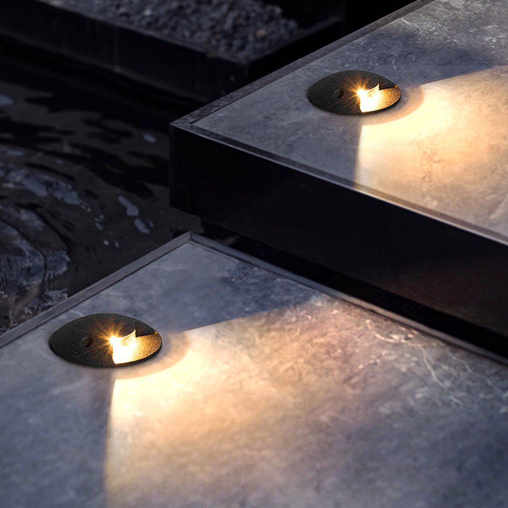 Sleek LED Cap Light for Garden Stairs, Deck & Pathways