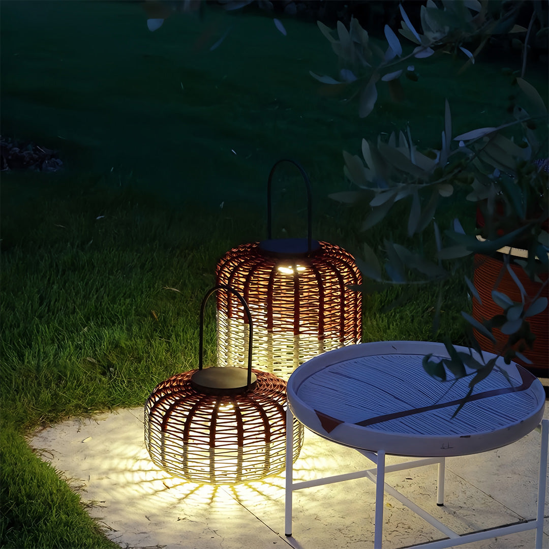 Outdoor LED Lantern Waterproof Woven Minimalist Decorative Lights