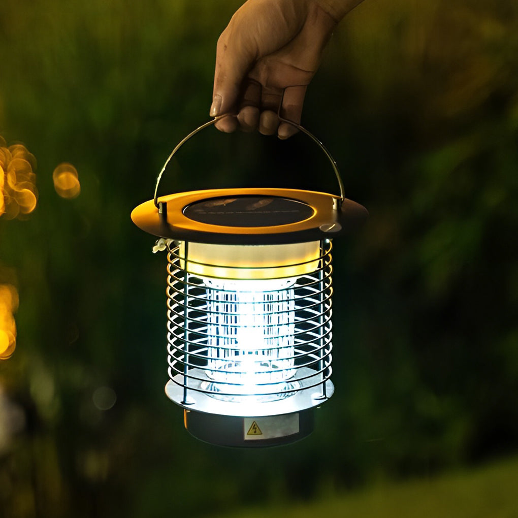 Solar Light Bug Zapper Solar Garden Purple-Light Mosquito Killer Lamp
