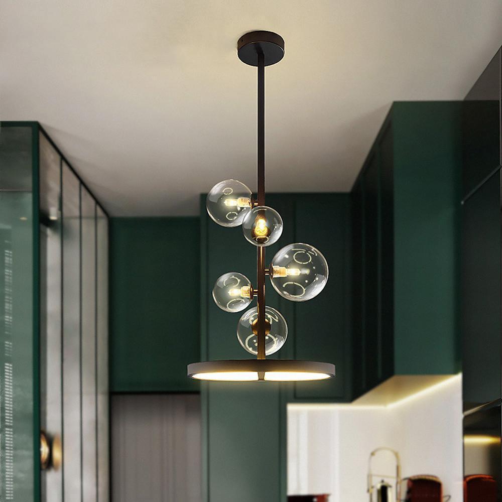 Circles Glass Balls LED Modern Pendant Lighting Ceiling Lights