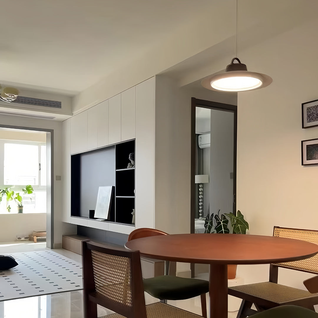 Single Pendant Lights for Kitchen Saucer Shaped Minimalist Light