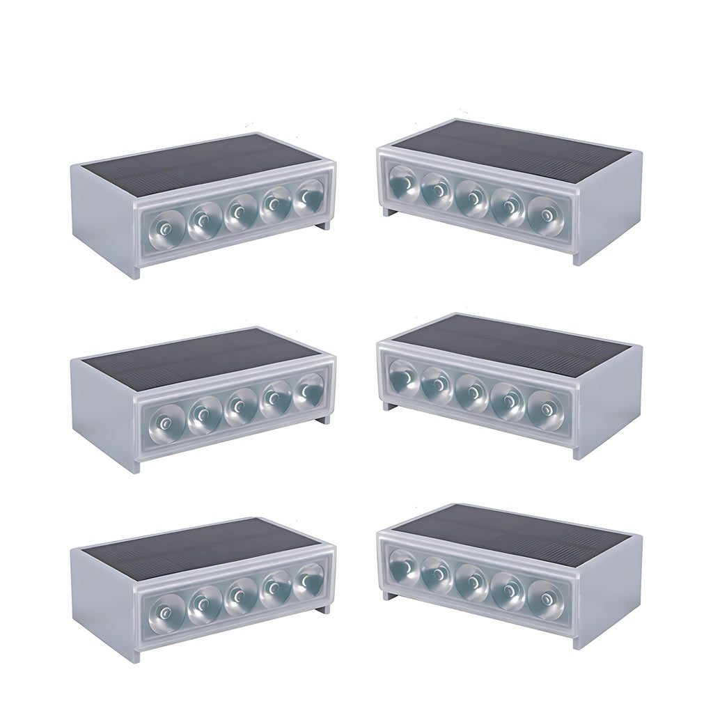 Solar Outdoor Step Light Fixtures Waterproof Modern Style