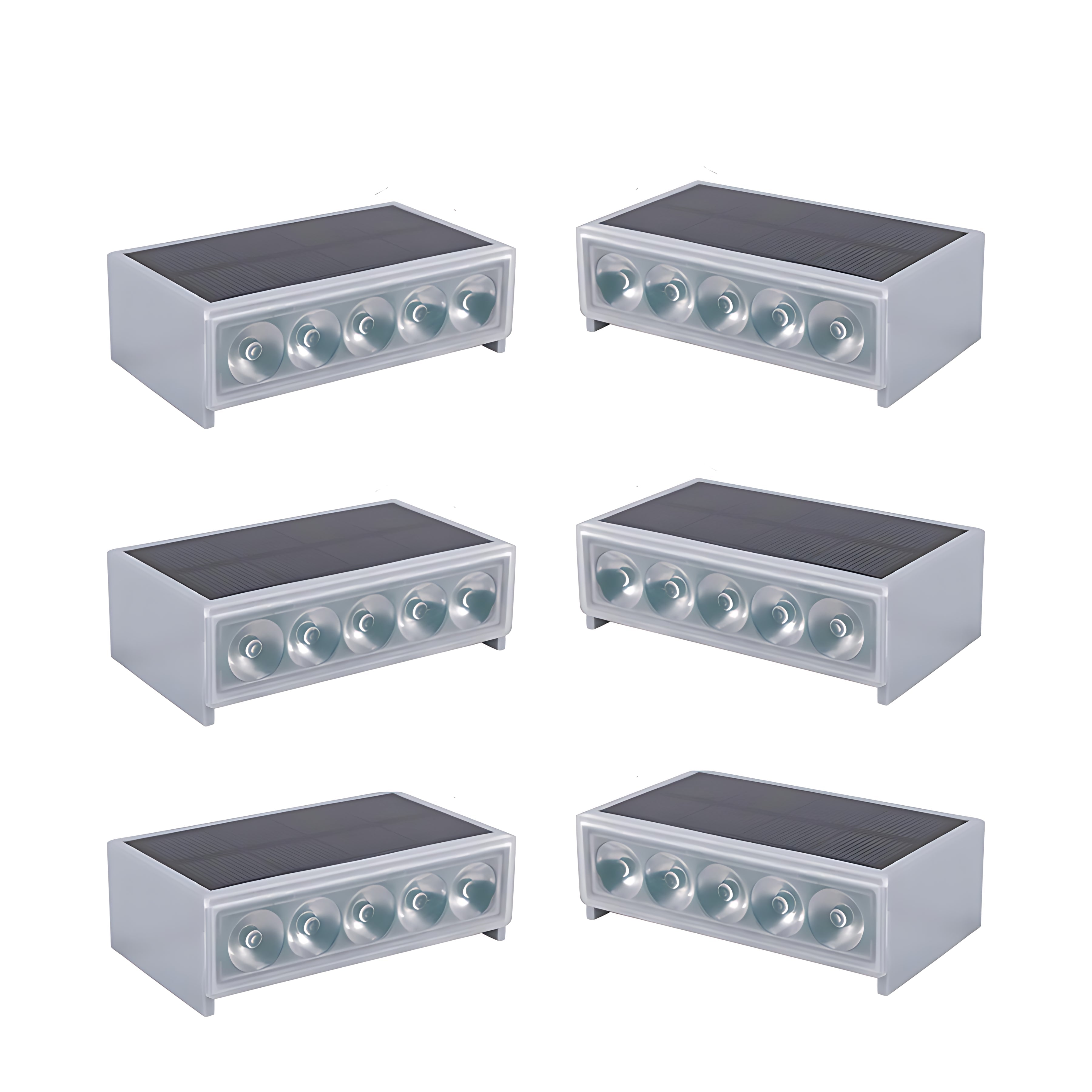 Solar Outdoor Step Light Fixtures Waterproof Modern Style