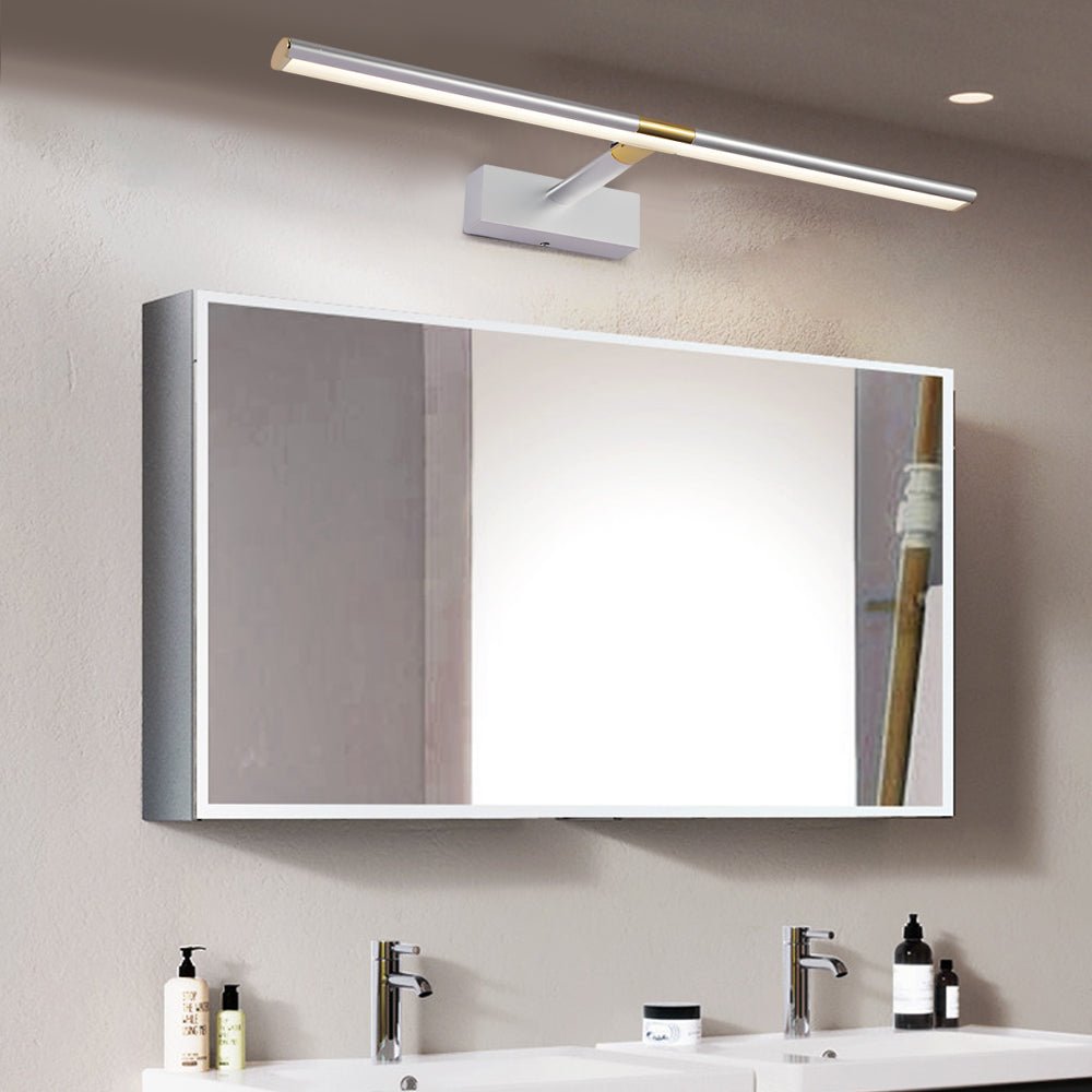 [Open-Box] Retractable LED Bathroom Vanity Light with Adjustable Rod and Matte Finish
