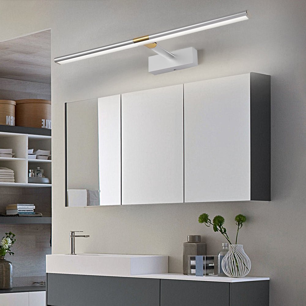 [Open-Box] Retractable LED Bathroom Vanity Light with Adjustable Rod and Matte Finish