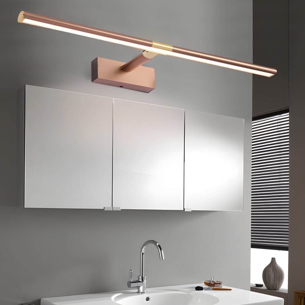 [Open-Box] Retractable LED Bathroom Vanity Light with Adjustable Rod and Matte Finish