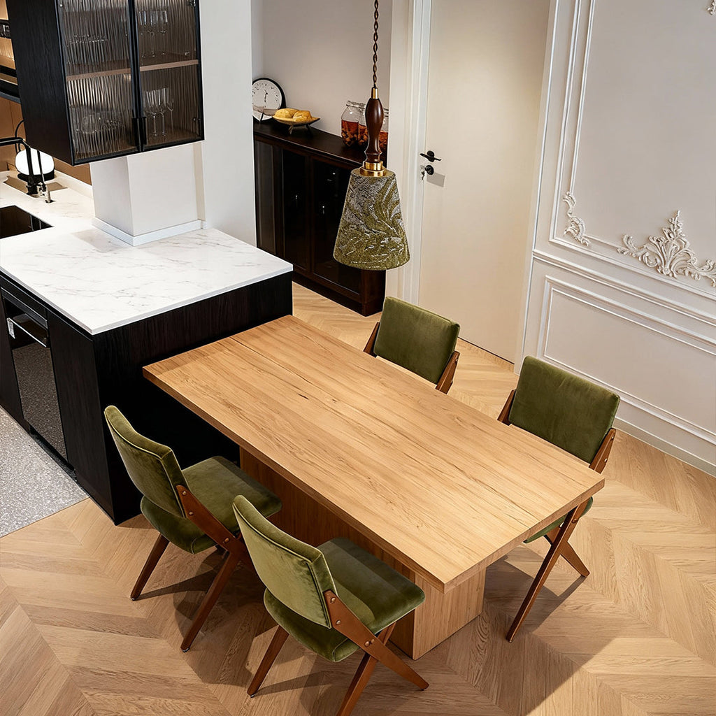 Retro Pendant Lighting French Olive Green Metal Ceiling Light