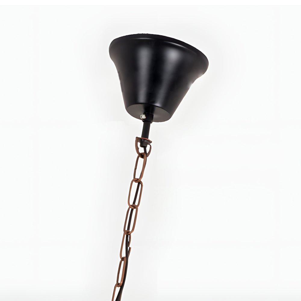 Retro Bamboo Tube Cuboid Pendant Light - 1-Light Suspension Lamp