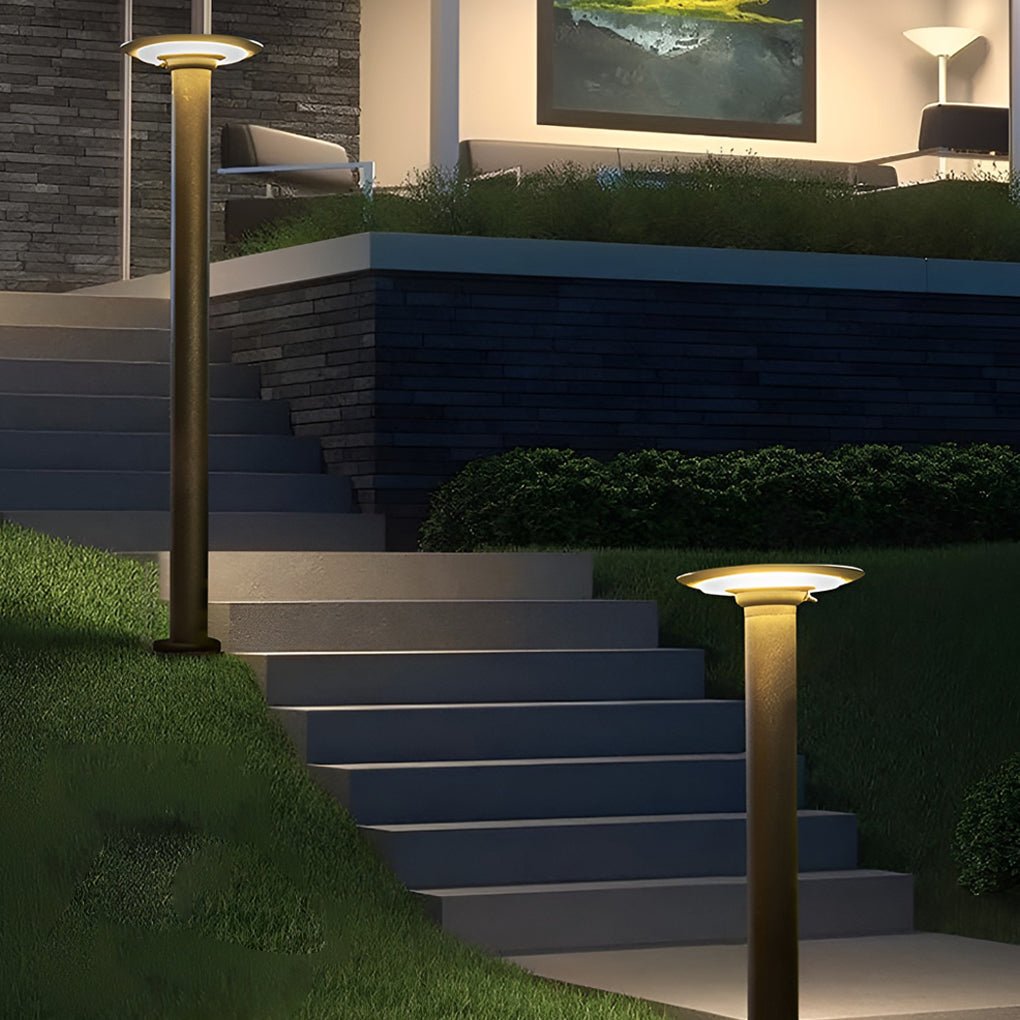 Innovative UFO-Shaped Solar Pathway Lights Durable Outdoor Lighting