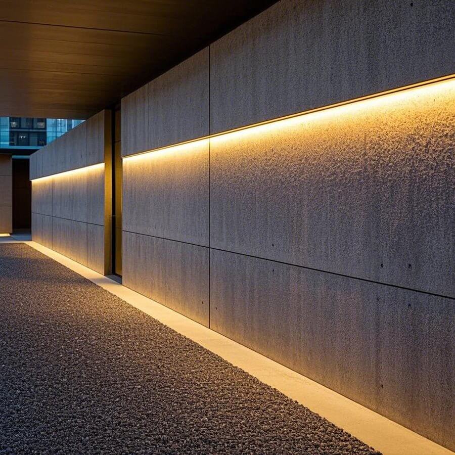 Seamless Corner-Mount LED Strip Light Industrial Style Silicone Lighting