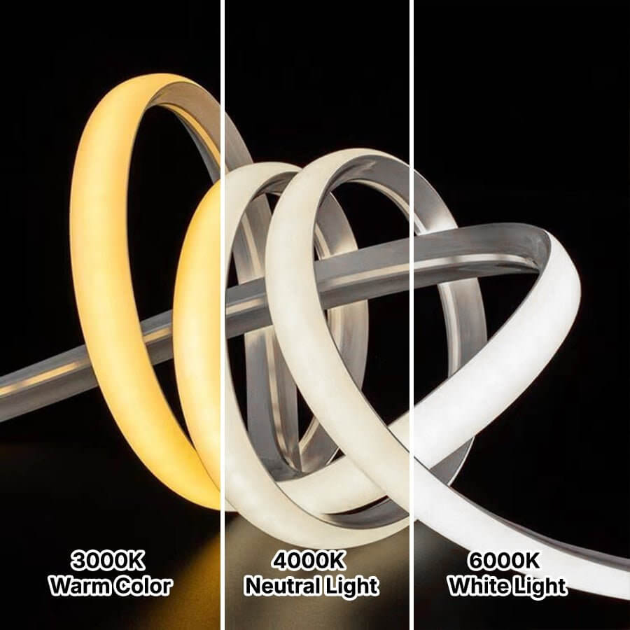 Seamless Corner-Mount LED Strip Light Industrial Style Silicone Lighting