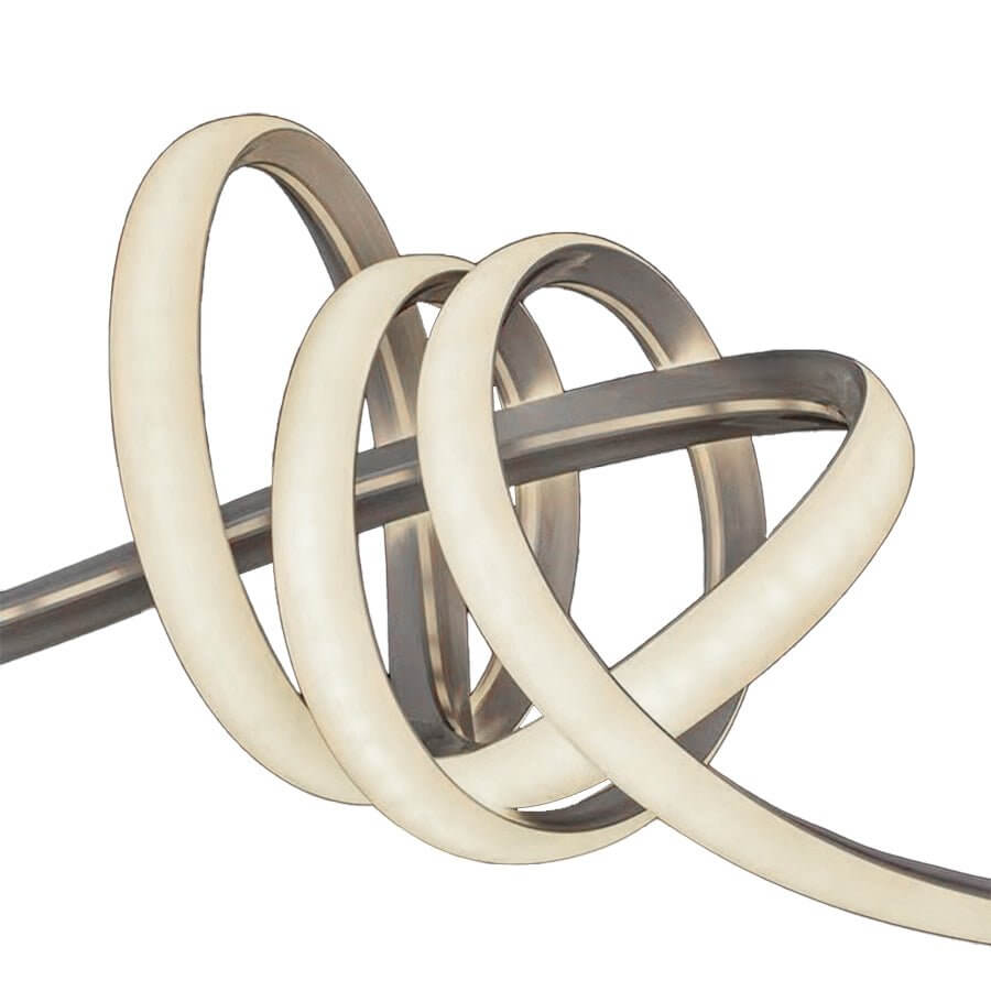 Seamless Corner-Mount LED Strip Light Industrial Style Silicone Lighting