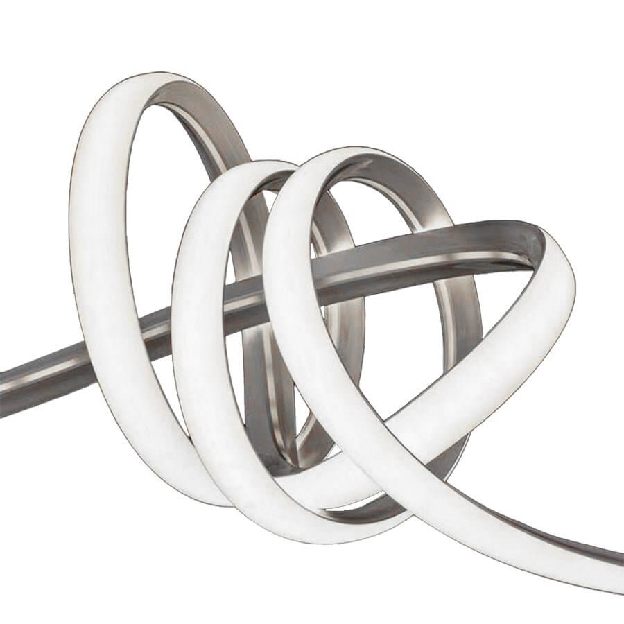 Seamless Corner-Mount LED Strip Light Industrial Style Silicone Lighting