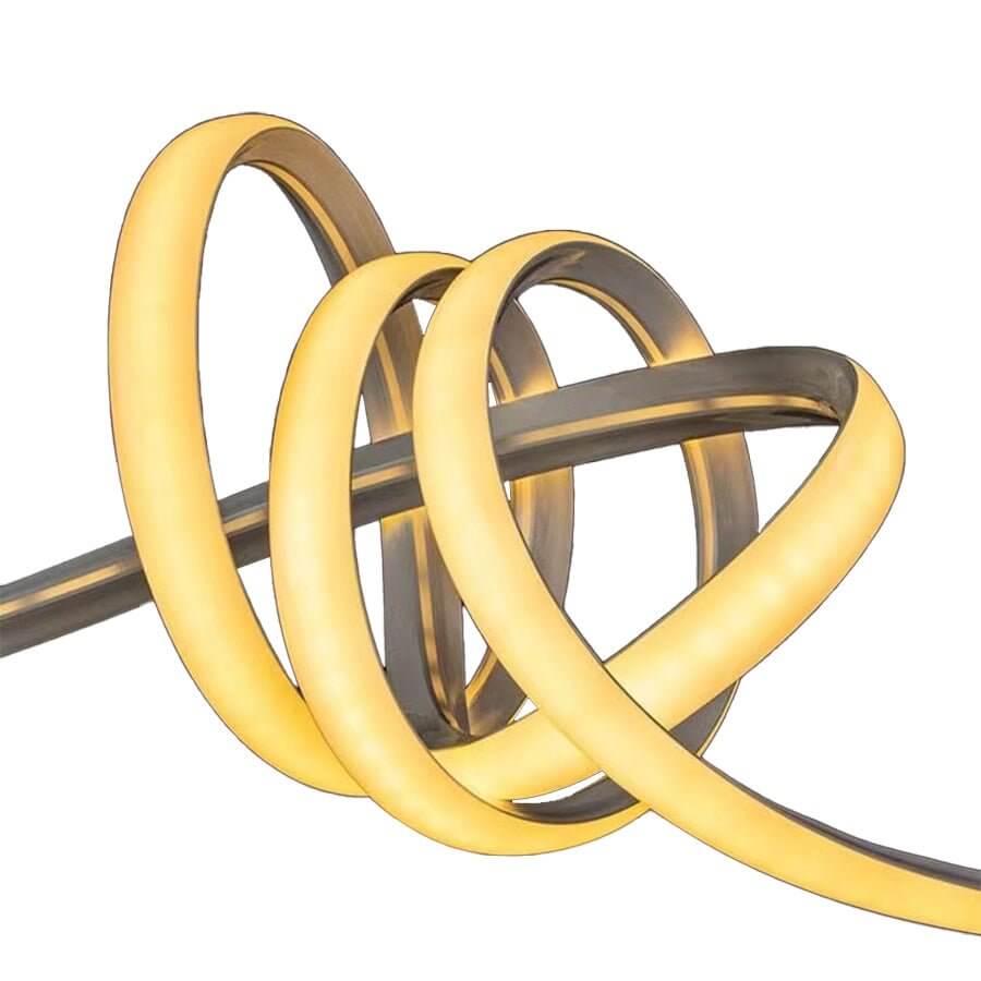 Seamless Corner-Mount LED Strip Light Industrial Style Silicone Lighting