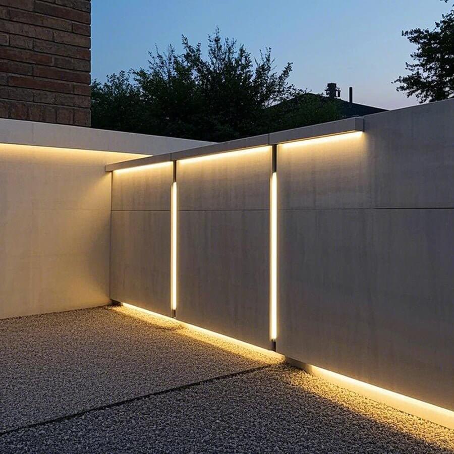 Seamless Corner-Mount LED Strip Light Industrial Style Silicone Lighting